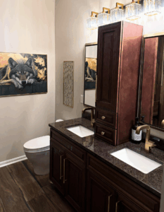 Hamilton custom bathroom remodel after photo by KR Remodeling