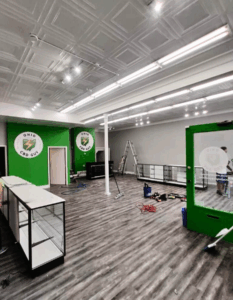 Fairfield LVP flooring retail office after photo by KR Remodeling