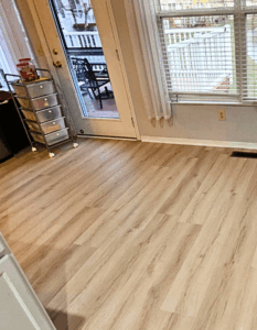 Fairfield LVP flooring living room after photo by KR Remodeling