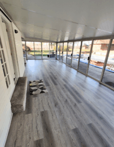 Fairfield LVP flooring living room after photo by KR Remodeling